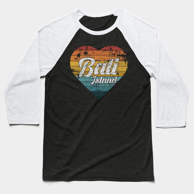 Bali Island Baseball T-Shirt by Tole19id